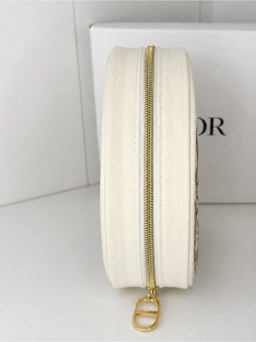 Dior Butterfly Embroidered Cosmetic Pouch CD Logo NIB